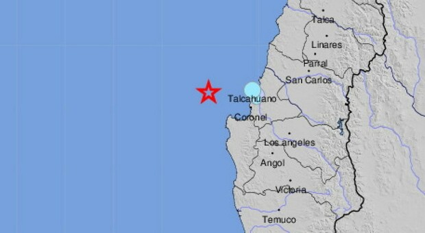 Cile, terremoto di magnitudo 6.6 al largo delle coste del Bio Bio