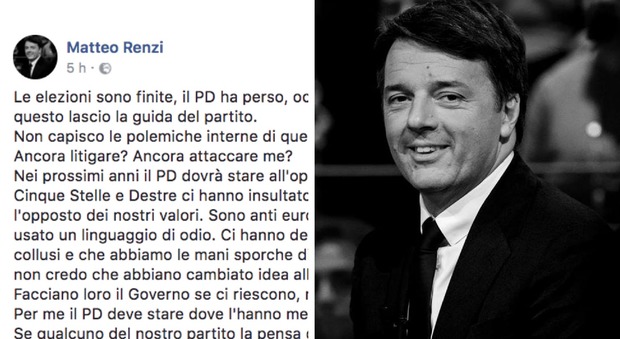 Matteo Renzi, lo sfogo su fb: "Abbiamo perso, mi sono dimesso, ancora mi attaccate?
