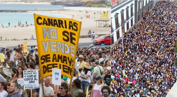 La rivolta delle Canarie contro i tursiti: «La nostra vita stravolta». Cinquantamila persone in piazza a Tenerife