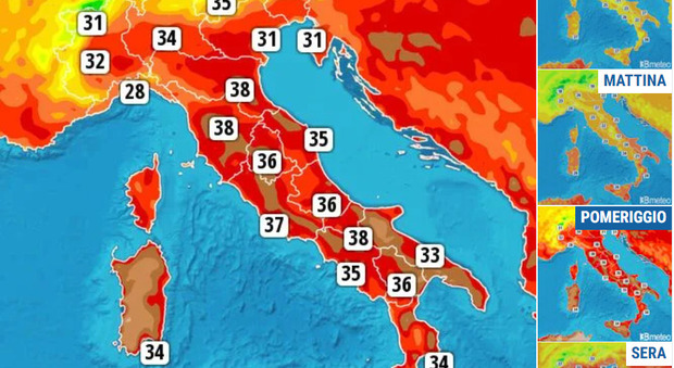 Caldo record, nel weekend arriva Cerbero: 43° a Roma, picchi di 48° in Sicilia. Temperature 12° sopra la media