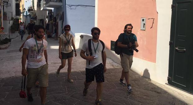 Alcuni dei filmaker oggi a Ponza
