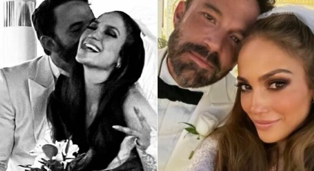 Jennifer Lopez e Ben Affleck sposi a Las Vegas. Il mistero dell'abito bianco cambiato all'ultimo secondo