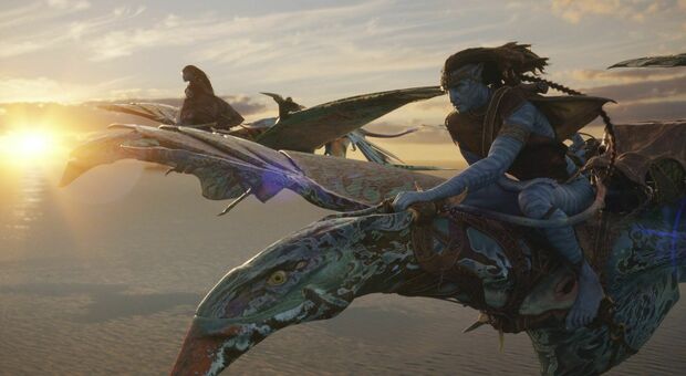 Una scena di "Avatar - la via dell'acqua", il film campione d'incassi 2022