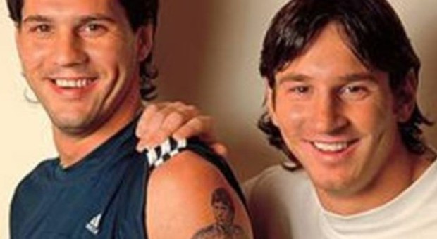 Leo Messi con il fratello Matias