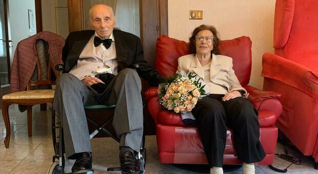 Bruno e Antonietta, matrimonio record: ottanta anni di vita insieme