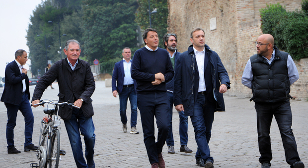 L'arrivo di Matteo Renzi al Pincio