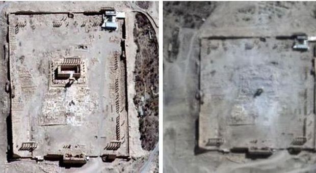 Isis, Onu: «Satelliti confermano distruzione del tempio di Bel a Palmira»