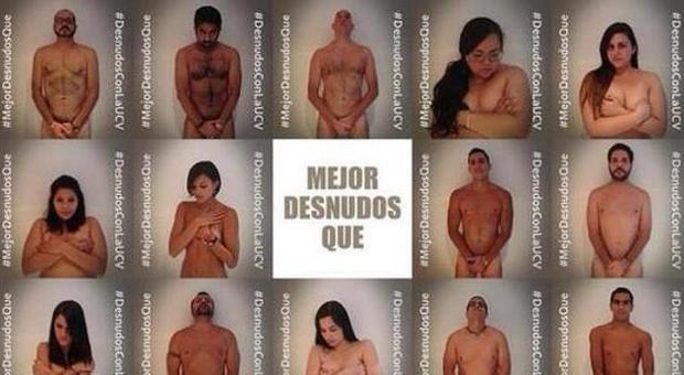 Venezuela, tutti nudi contro Maduro. Spogliarsi per protesta e solidarietà