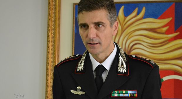 Il comandante dei carabinieri Cristian Carrozza