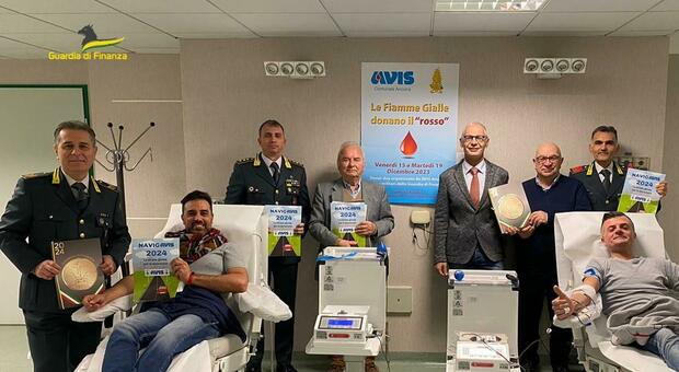 La Guardia di Finanza di Ancona per il sociale: i finanzieri donano il sangue al centro Trasfusionale di Torrette