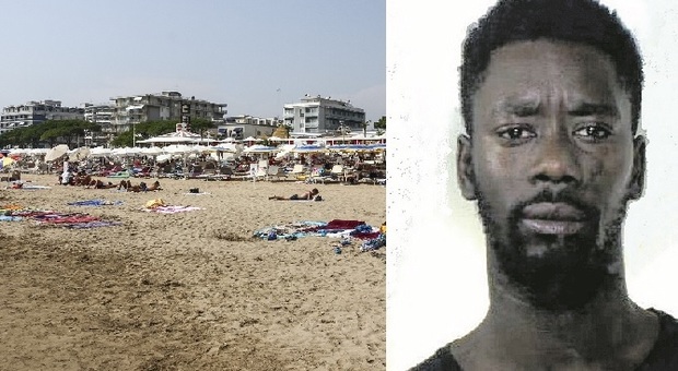 Mohamed Gueye e la spiaggia dove ebbe il rapporto sessuale con la minorenne
