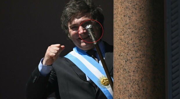 Milei, lo scettro con i suoi cani clonati durante l'inaugurazione del mandato come presidente argentino: «Sono i miei migliori consiglieri»