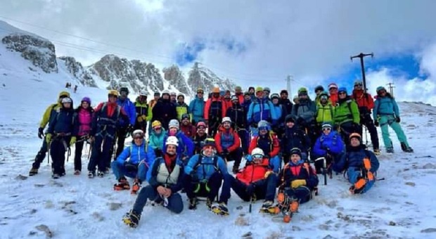 Cai Rieti, molto partecipato il corso di alpinismo su neve e ghiaccio