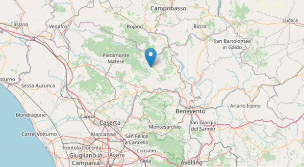Terremoto nel Sannio: scossa con epicentro Cerreto Sannita