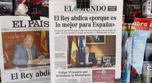 Spagna, re Juan Carlos lascia trono. Abdica in favore del figlio Felipe