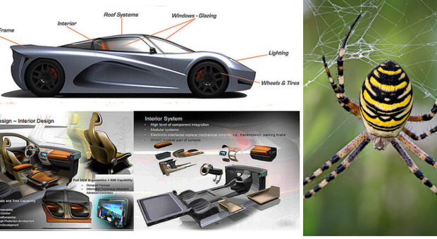 Automobili, l'innovazione della seta di ragno per le carrozzerie: «È più forte del carbonio e costa molto meno»