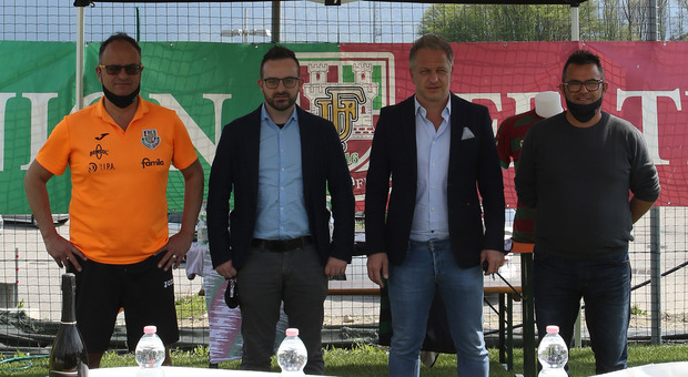 Da sinistra Fabrizio Melanco, Massimo Agnello, Matteo Roncalli e Mauro Cappellaro