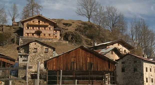Il borgo di Bramezza nel comune di Rocca Pietore (fonte Tg Regione)
