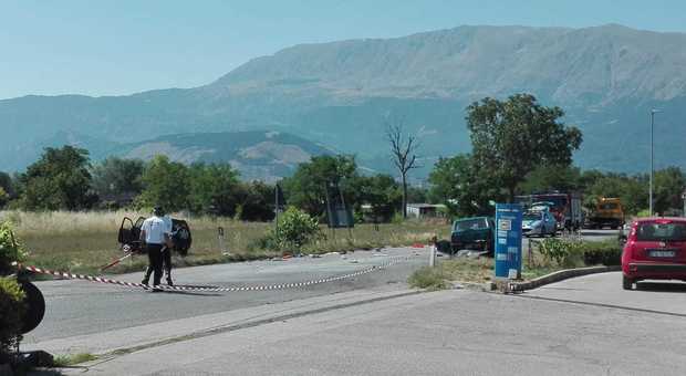 L’Aquila, grave incidente vicino a Paganica: due feriti