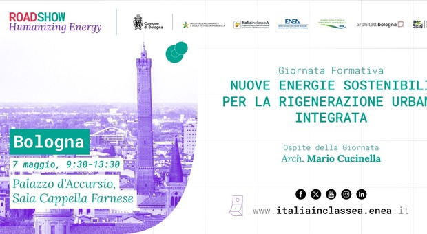 A Bologna il roadshow dell'Ena sulle nuove energie sostenibili e la rigenerazione urbana