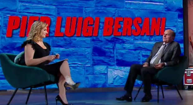 Pier Luigi Bersani, ospite di Oggi un altro giorno di Serena Bortone su RaiUno