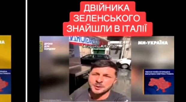 Frame dal telegiornale ucraino
