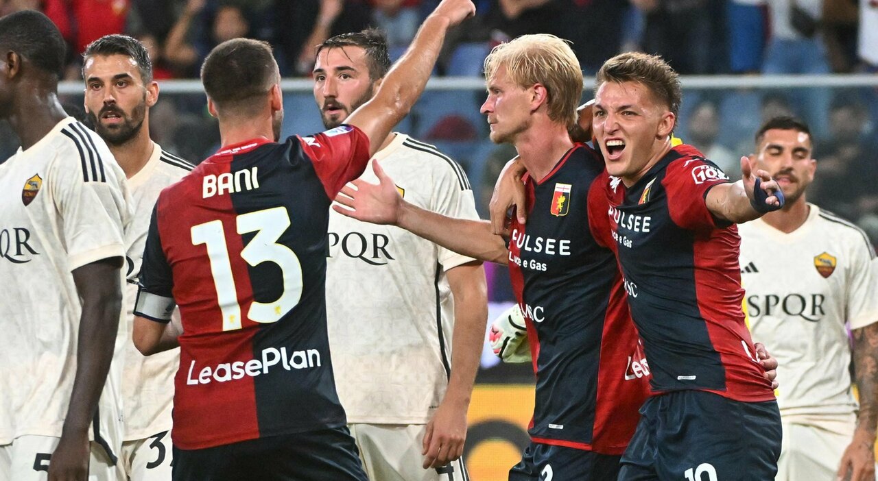 Genoa-Roma, primo tempo pesante: 3 infortuni muscolari