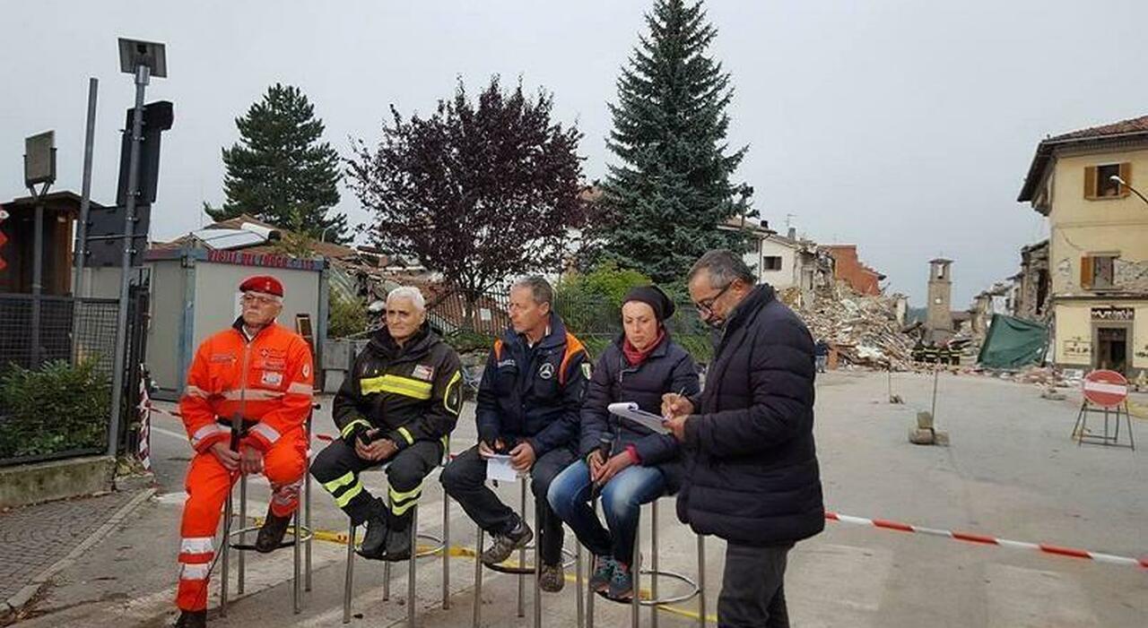Amatrice y los bomberos recuerdan a Franco Di Mare
