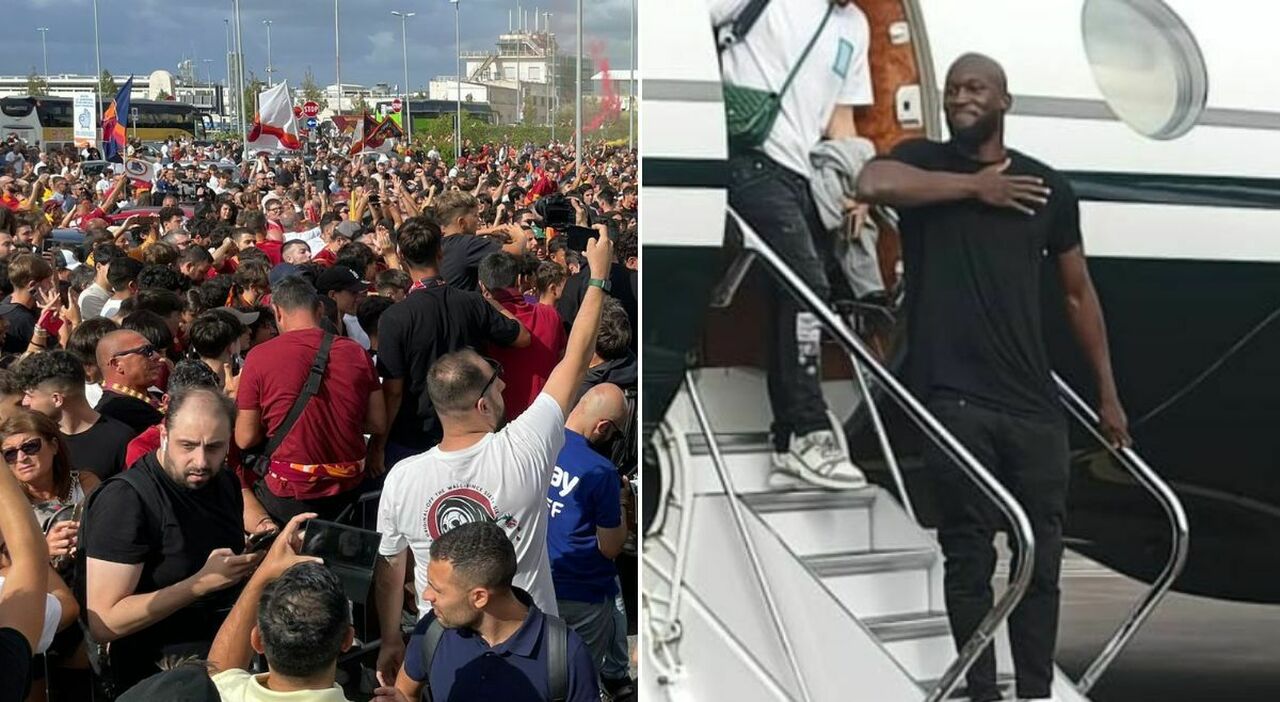 Lukaku arrived in Rome to the cheers of 5,000 Ciampino fans.  Friedkin backing vocals as well.  Now medical visits