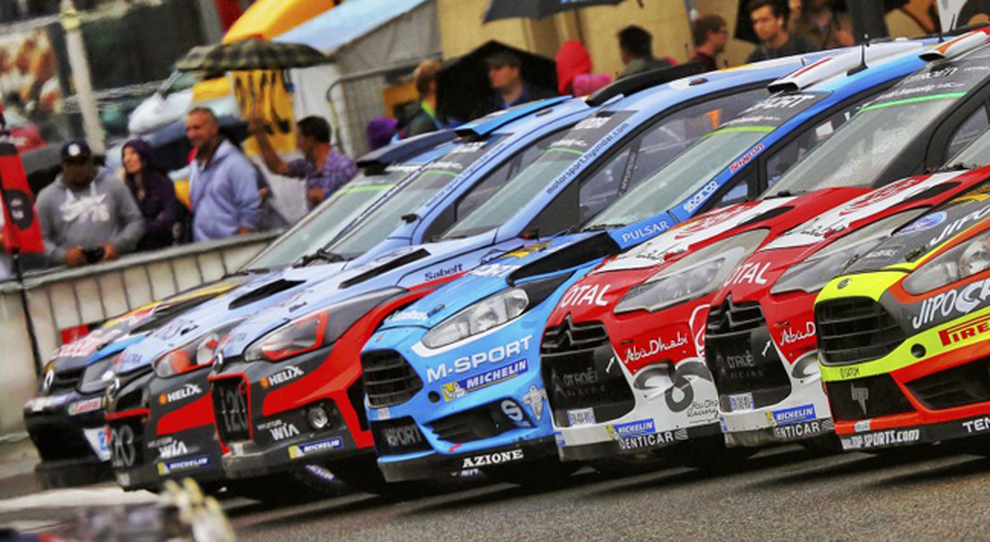 I bolidi del WRC allineati