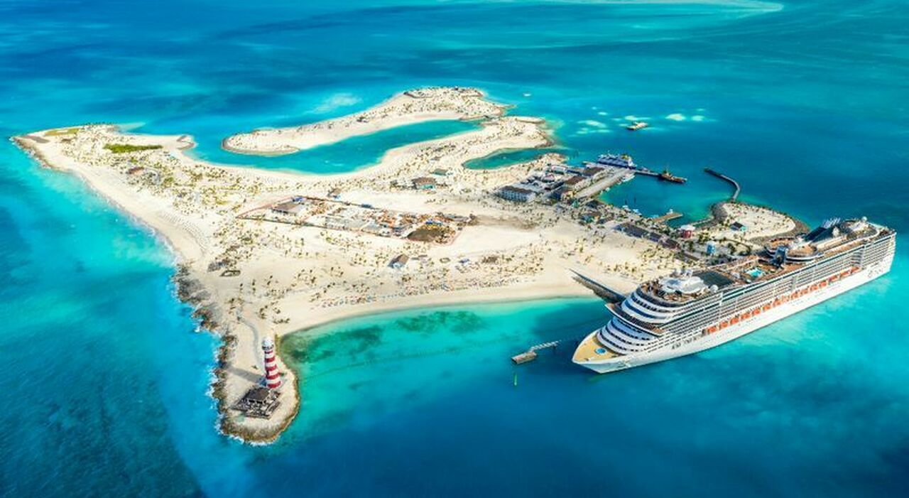 Ocean Cay, l isola utilizzata dalle Bahamas per l estrazione della sabbia è diventata un paradiso del relax per gli ospiti di Msc Crociere