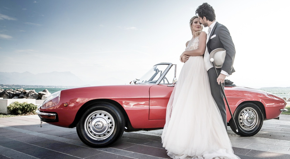 Un'Alfa Romeo in affitto per un matrimonio