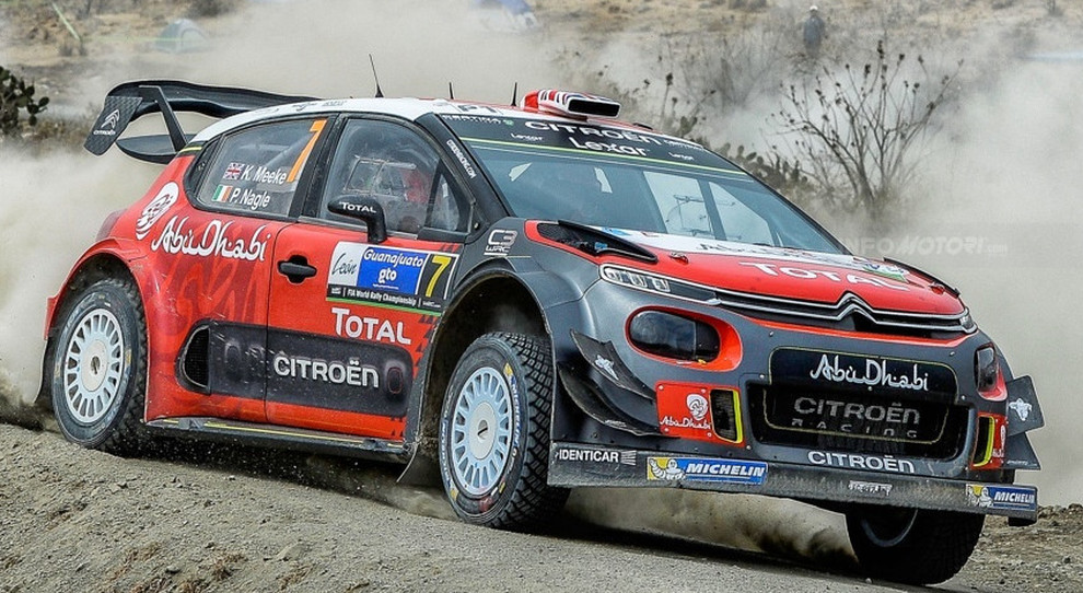 Kris Meeke al volante della Citroen C3 WRC ha vinto il rally di Catalunya