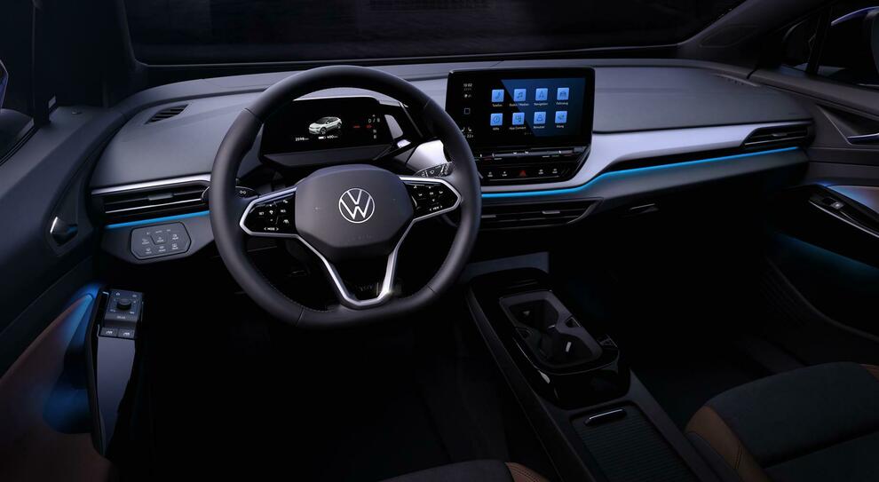 La tecnologica plancia della Volkswagen ID.4