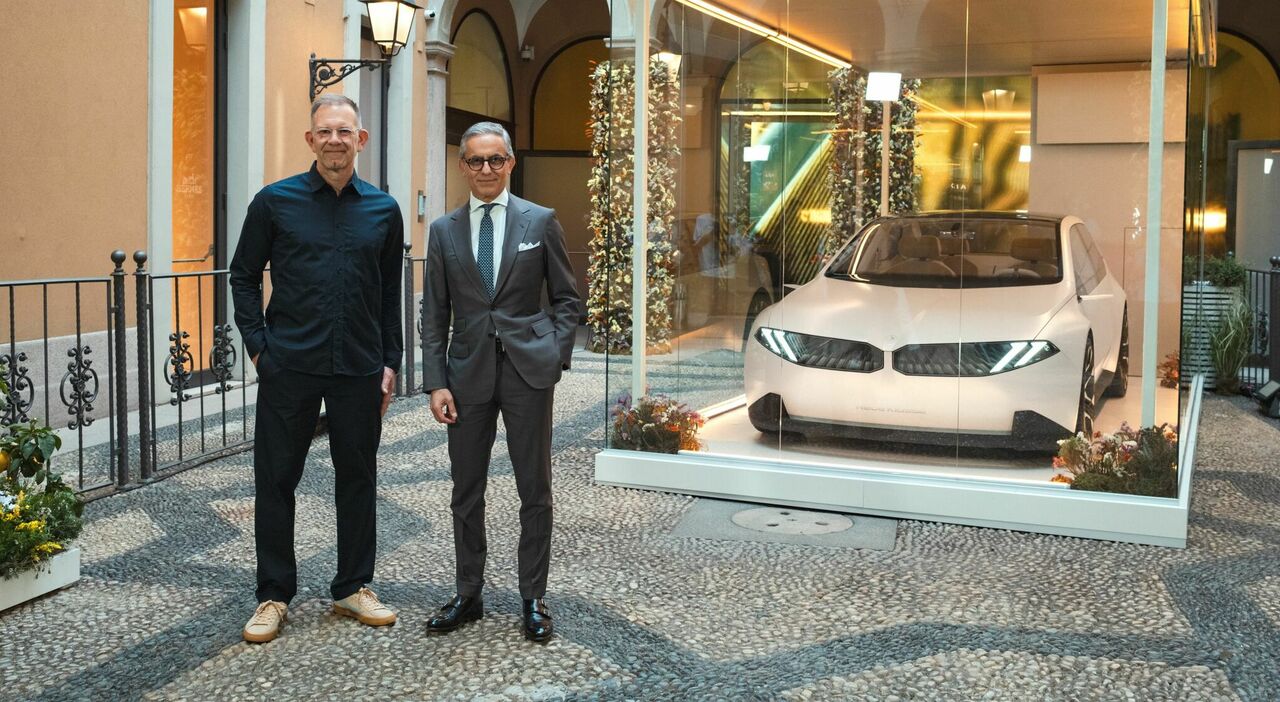 Massimiliano Di Silvestre, presidente e ad di Bmw Italia con Holger Hampf, capo del “Bmw Group designworks”