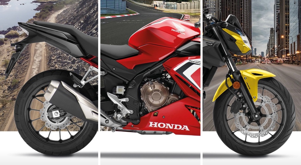 La Gamma 500 di Honda: le versioni 2021 di CB500F, CBR500R e CB500X sezionate in tre parti