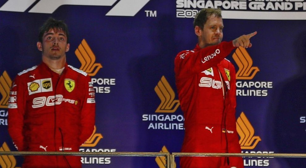 Leclerc e Vettel sul podio a Singapore