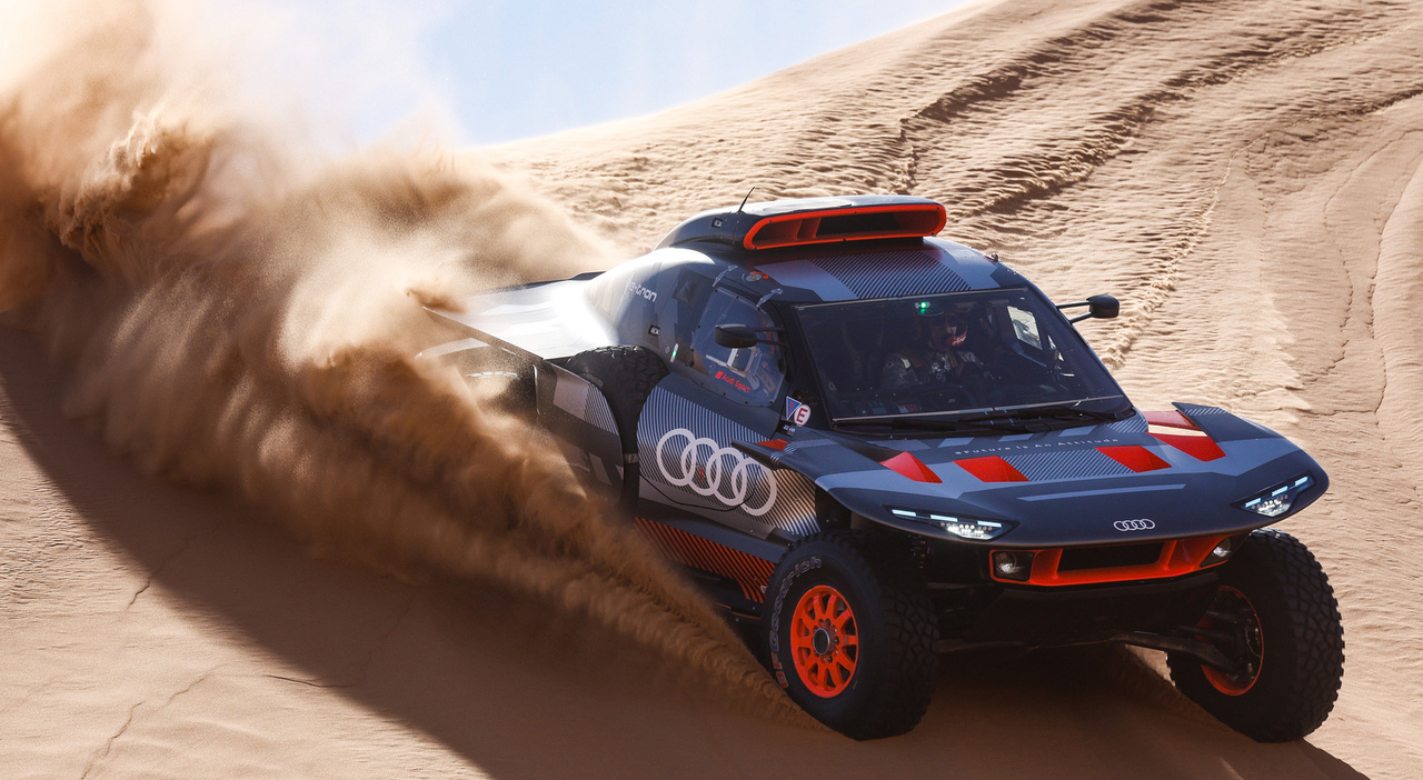 Audi RS Q e-tron E2 in Marocco durante i test