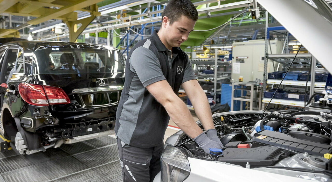 Una fabbrica auto in Germania