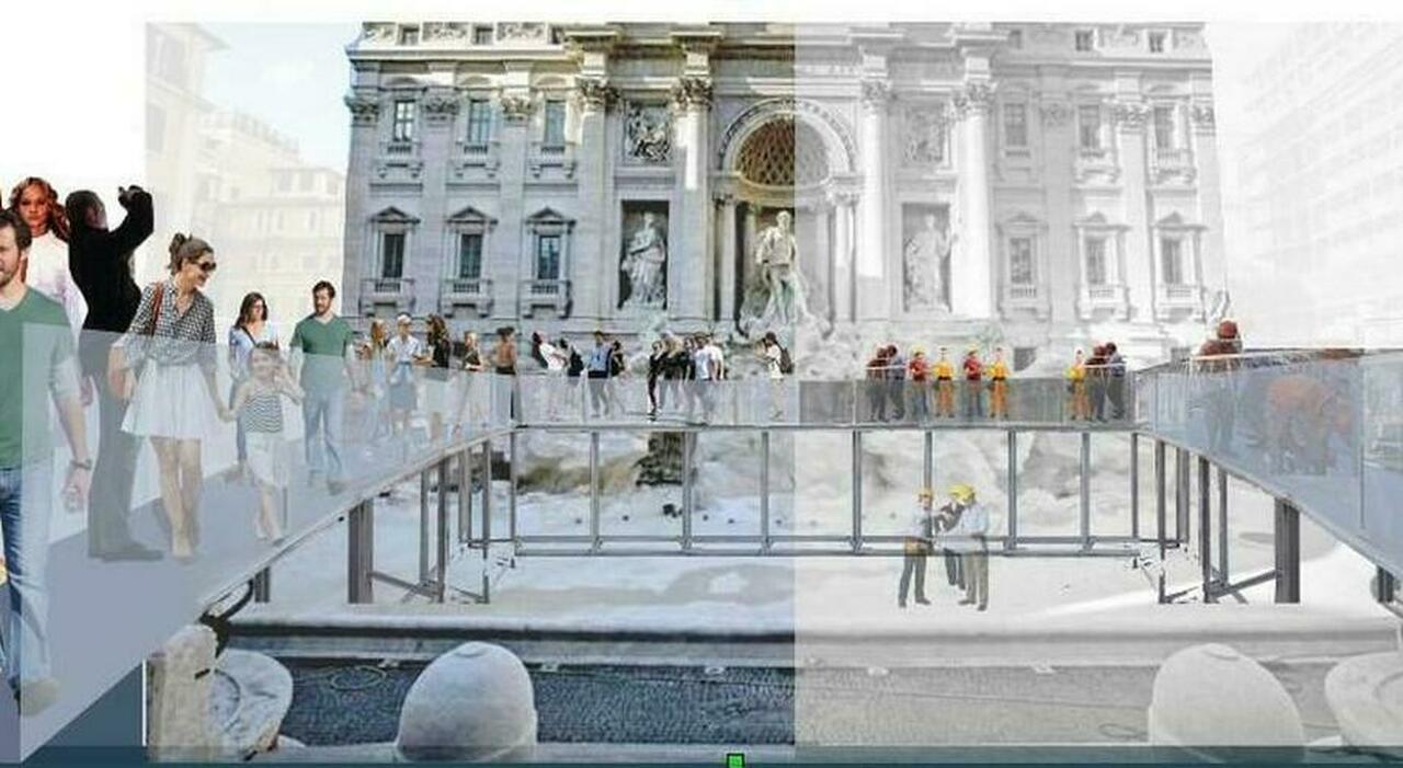 Interventi alla Fontana di Trevi: durata, modifiche e apertura della passerella.