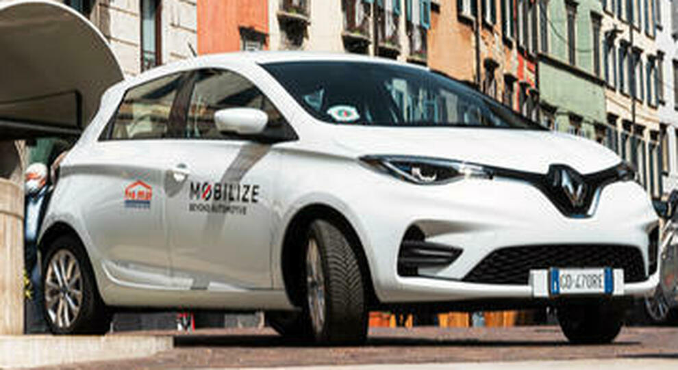 Una Renault Zoe di Mobilize