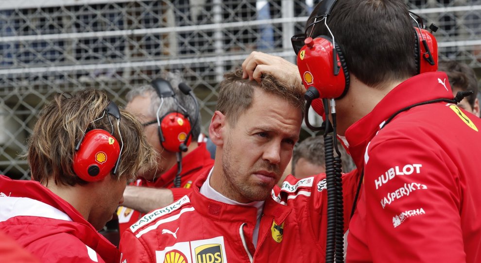 Un Sebastian Vettel perplesso