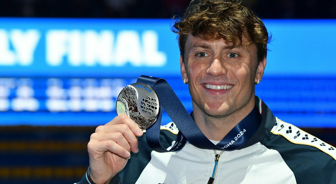 Silbermedaille für Nicolò Martinenghi bei den Schwimmweltmeisterschaften in Doha