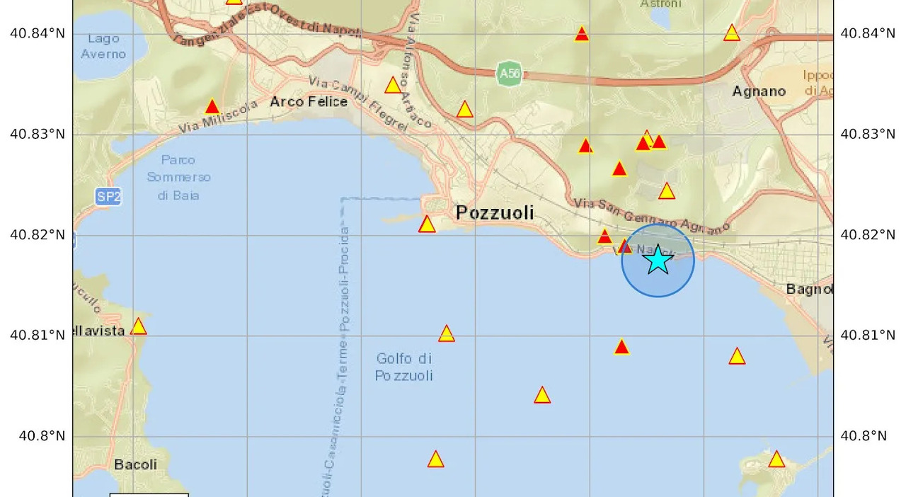 Terremoto 4.4 ai Campi Flegrei, forte scossa all