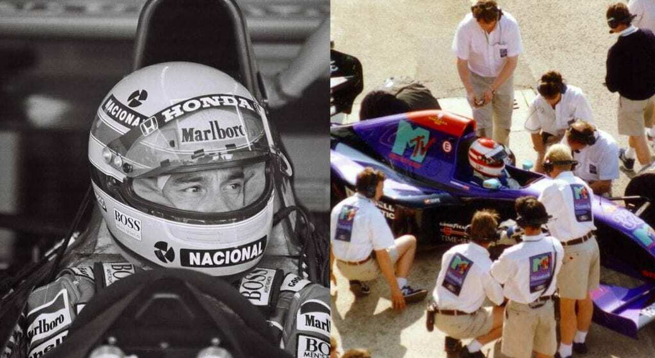 da sinistra Ayrton Senna e Roland Ratzenberger, a 29 anni dalla morte dei due piloti di Formula 1 nel fine settimana del 14/o Gran Premio di San Marino (30 aprile e 1 maggio 1994)
