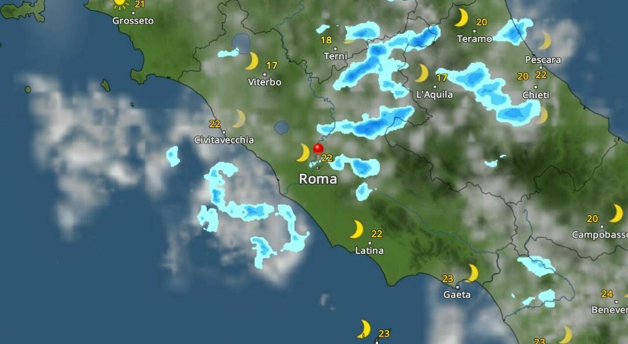 Weather Forecast for Rome: Rain and Clouds Expected