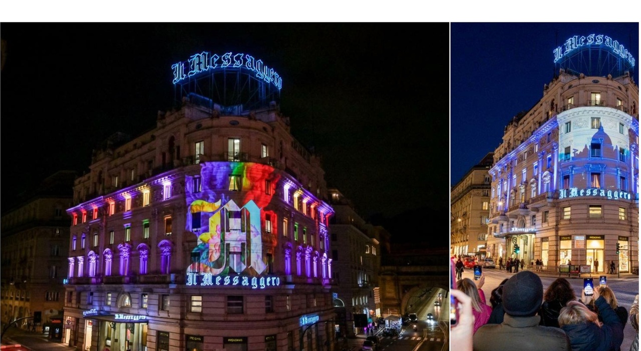 Giubileo, le luci del Messaggero illuminano un Natale speciale per la città