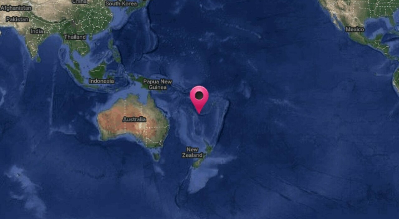 Today’s earthquake in New Caledonia with a magnitude of 7.5, tsunami risk in Australia.  Alert even Chile
