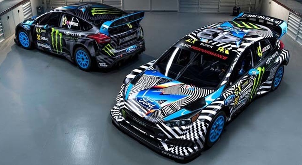 Le Ford Focus RS di Ken Block e Andreas Bakkerud per il World Rallycross Championship