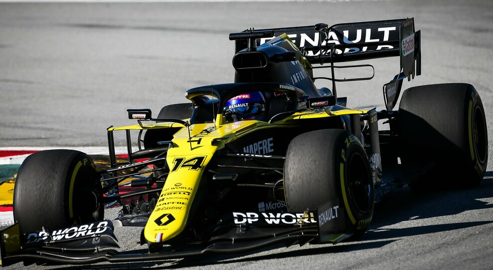Alonso al volante della Renault del 2020